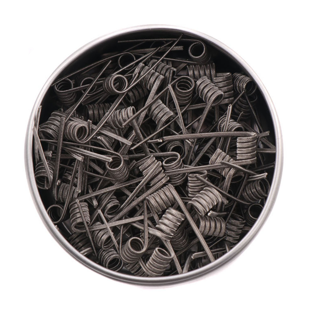 NEW XFKM 100PCS/box NI80/A1/SS - Clapton Wire Pre Built avaliação e preço