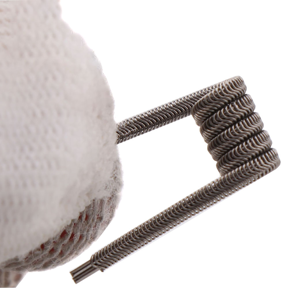 NEW XFKM 100PCS/box NI80/A1/SS - Clapton Wire Pre Built avaliação e preço