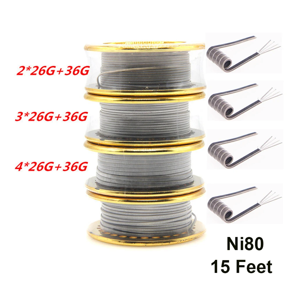 Ni80 Wire Clapton Fused Double - Clapton Wire Pre Built avaliação e preço