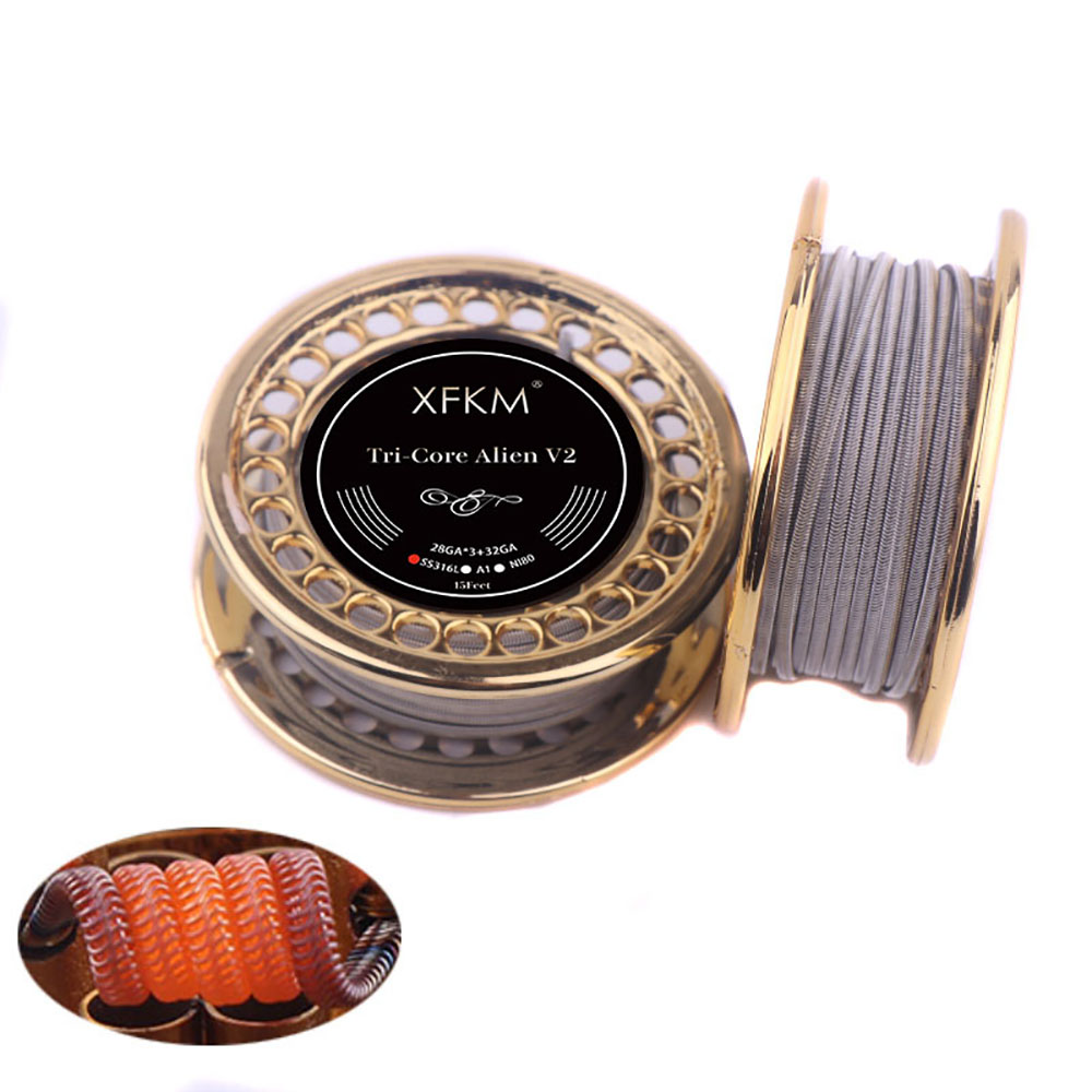 XFKM 5M/roll NI80/A1/SS316L Al - Clapton Wire Pre Built avaliação e preço