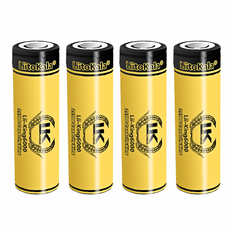 4pcs LiitoKala 3.7V 18650/2170 - Vape Battery 18650 avaliação e preço