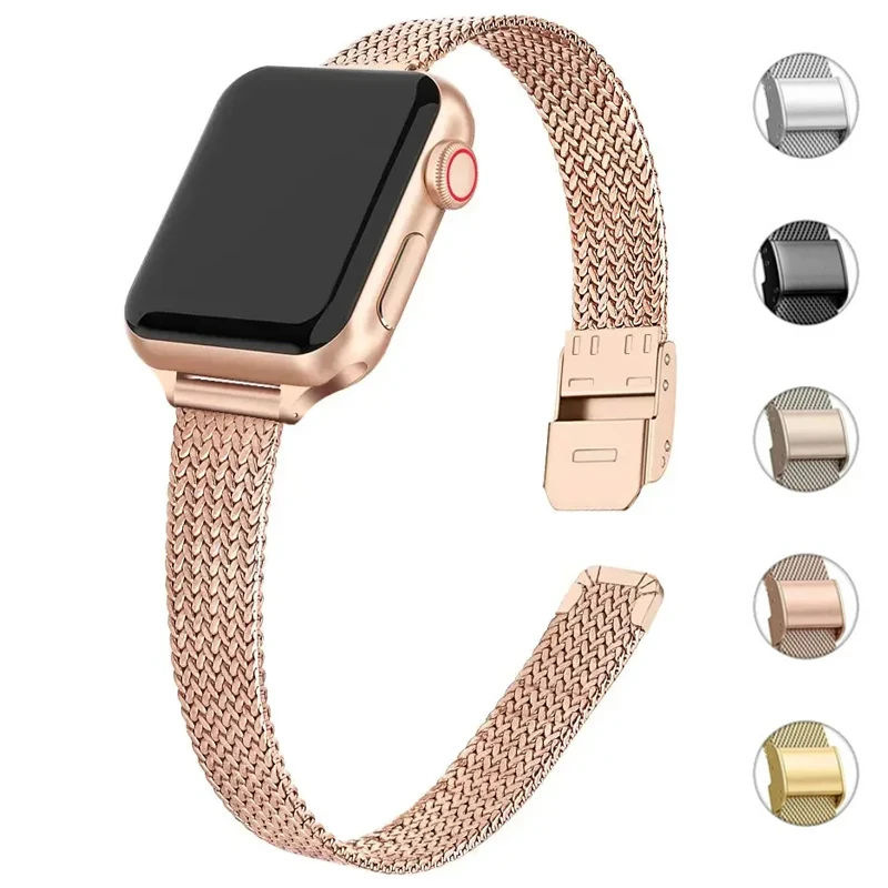 Premium Thin Metal Watch Band  - Mesh Coil Strip avaliação e preço