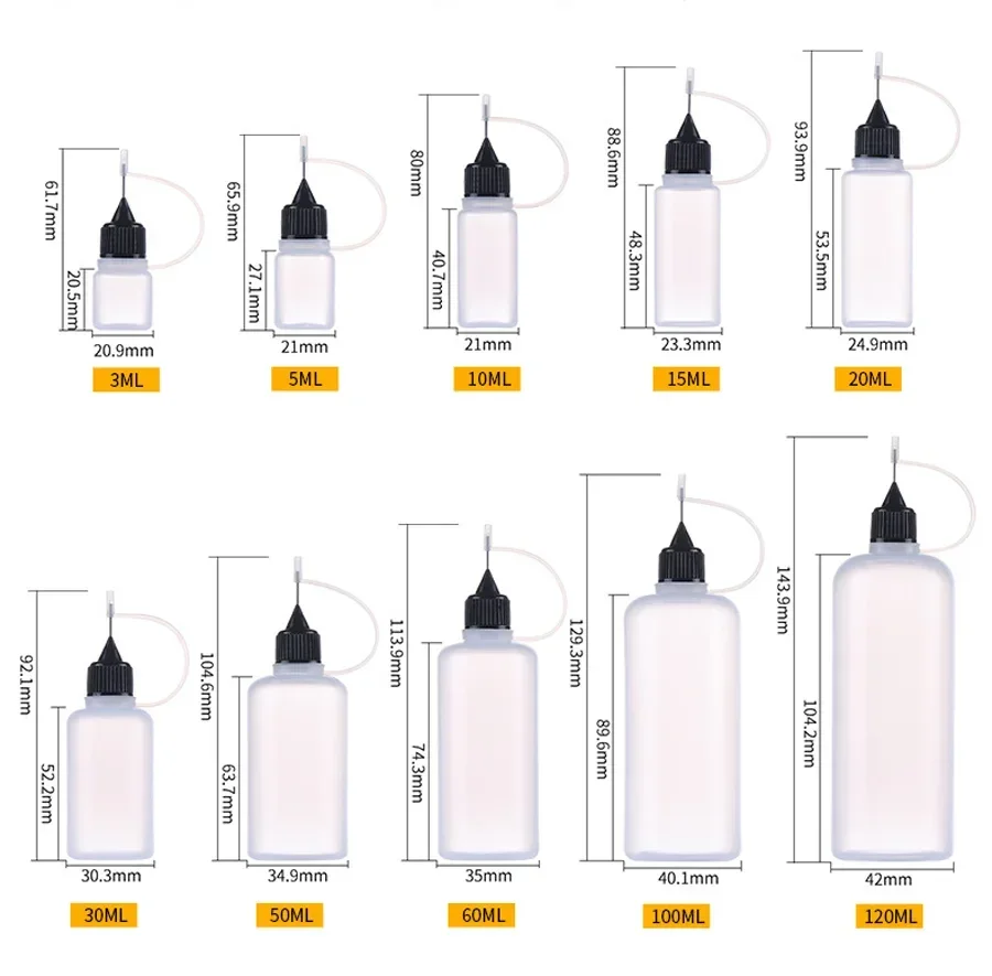 5-10pcs 5ml-120ml Empty Plasti - Squonk Bottle Silicone avaliação e preço