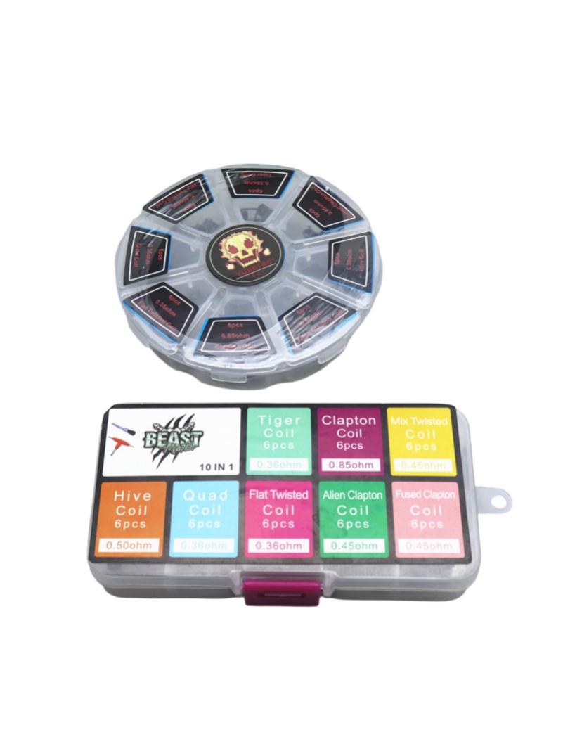 48Pcs/Set Pre Built Coils RTA  - Clapton Wire Pre Built avaliação e preço