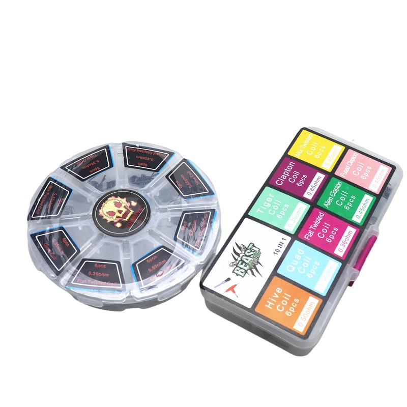 48Pcs/Set Pre Built Coils RTA  - Clapton Wire Pre Built avaliação e preço