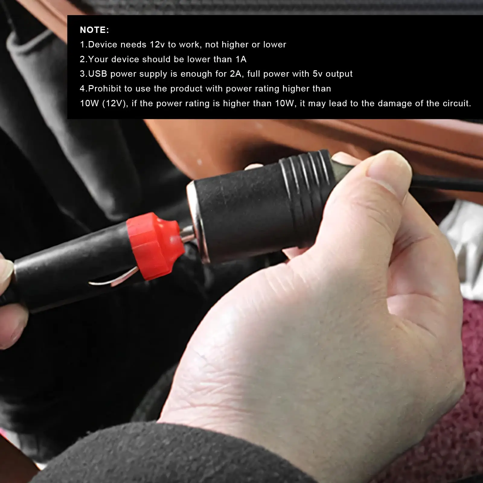 5V To 12V Cigarette Lighter So - Vape Accessory avaliação e preço
