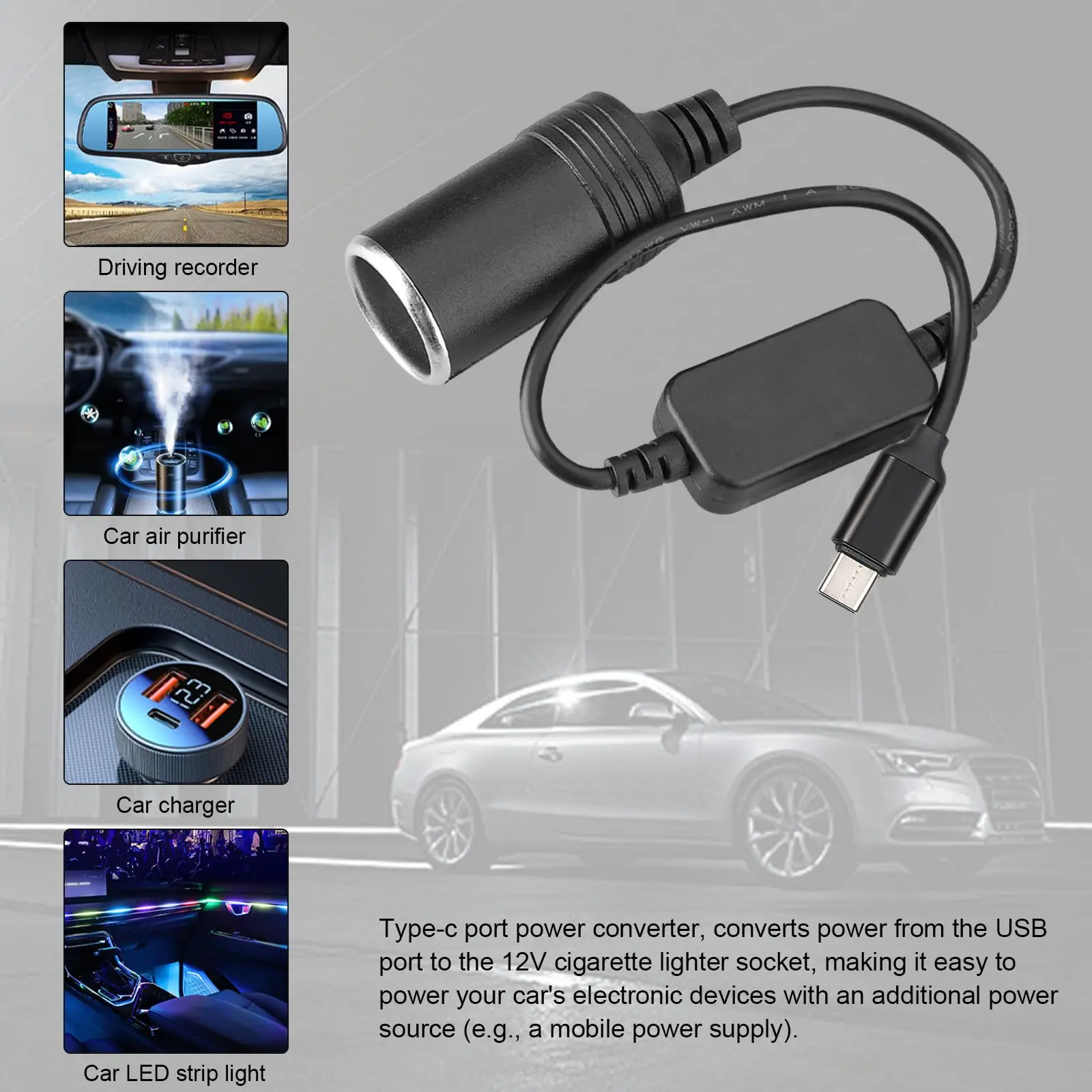 5V To 12V Cigarette Lighter So - Vape Accessory avaliação e preço