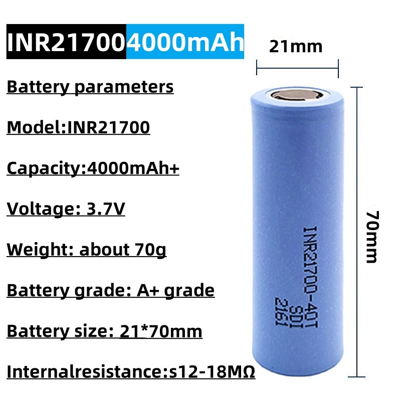 INR 21700-40T Rechargeable Li- - Vaping Goods avaliação e preço