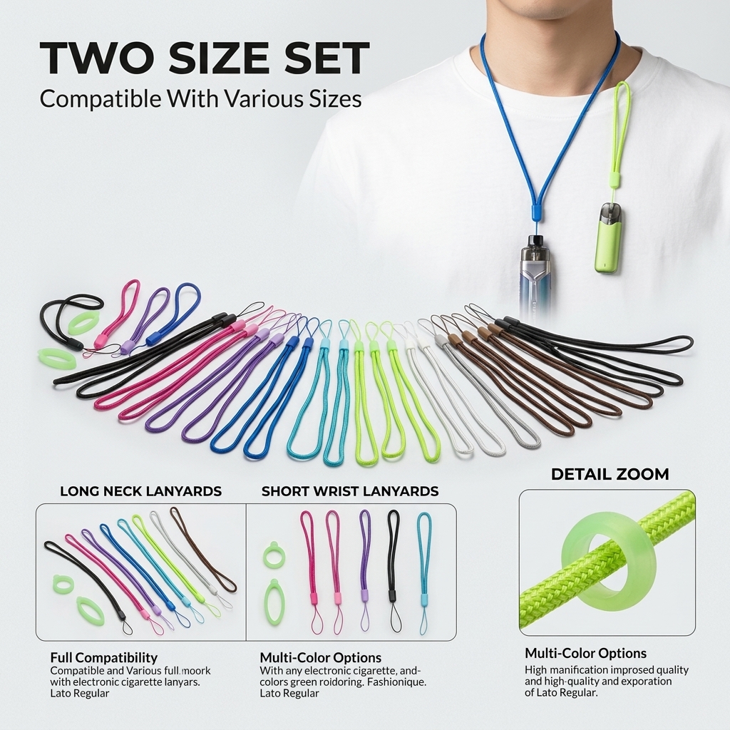 Universal Silicone Lanyard Set - Vape Band Silicone avaliação e preço