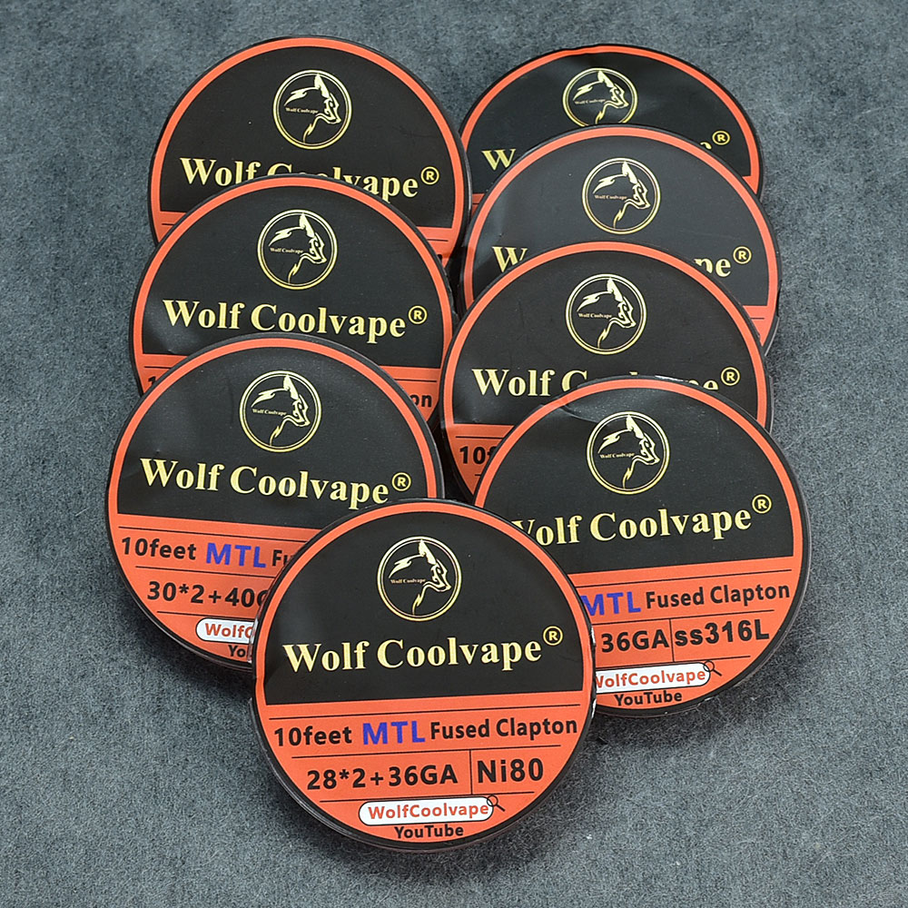 10Feet NI80/A1/SS316L MTL Fuse - Clapton Wire Pre Built avaliação e preço