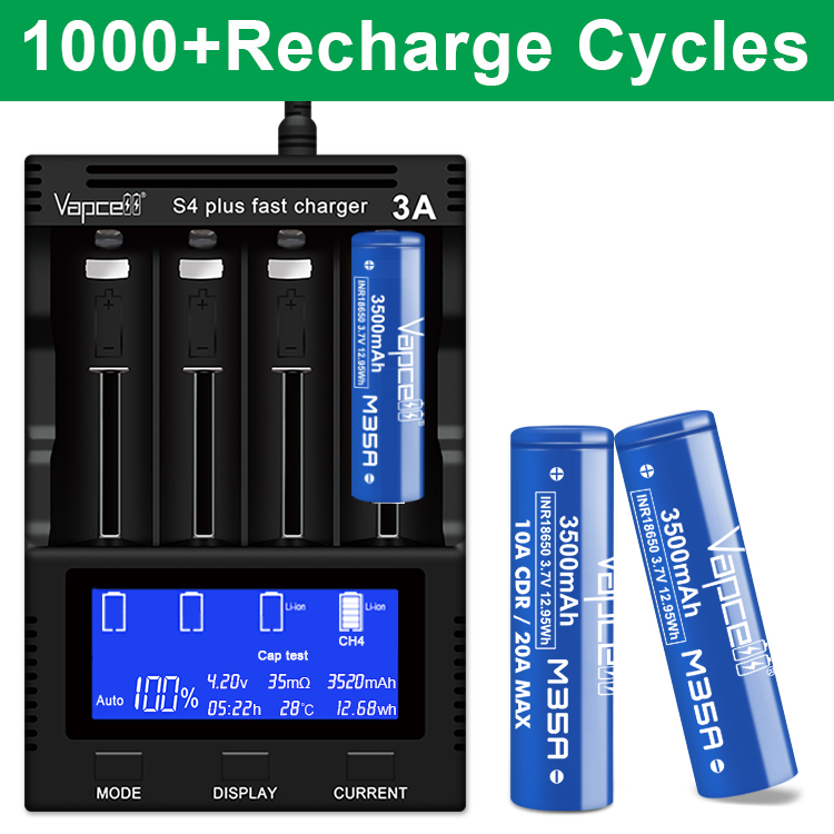Original Vapcell M35A 18650 M3 - Vape Battery 18650 avaliação e preço