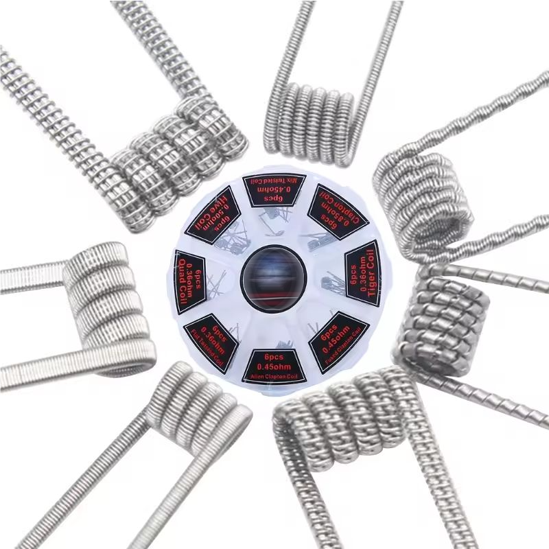48Pcs/Set Pre Built Coils RTA  - Clapton Wire Pre Built avaliação e preço