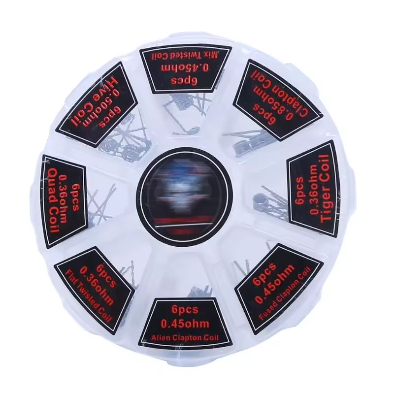 48Pcs/Set Pre Built Coils RTA  - Clapton Wire Pre Built avaliação e preço