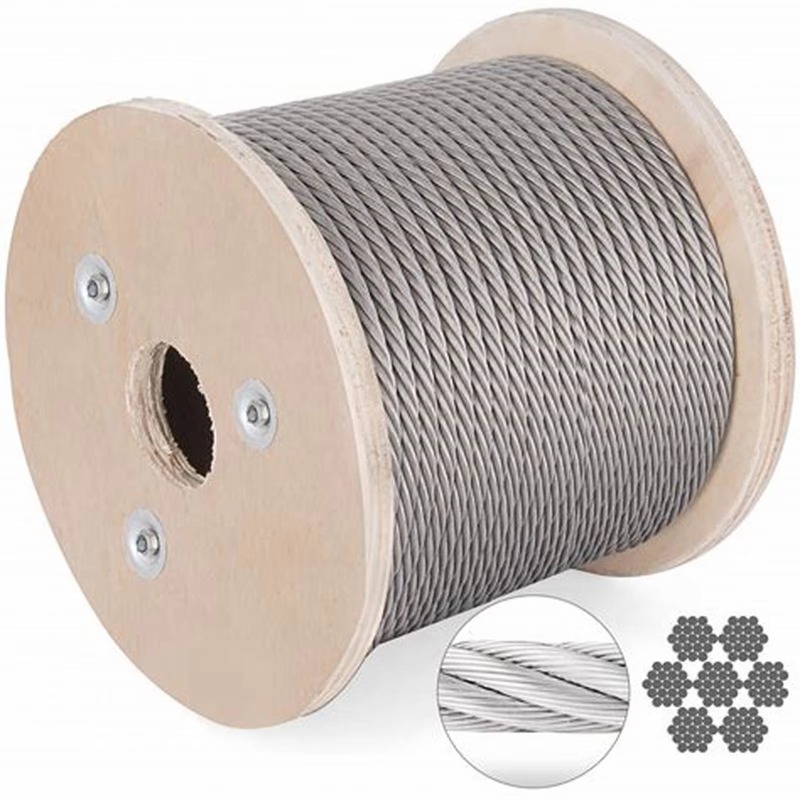 Wire Rope 7X19 Diameter 3.18mm - Stainless Wire Ss316 avaliação e preço