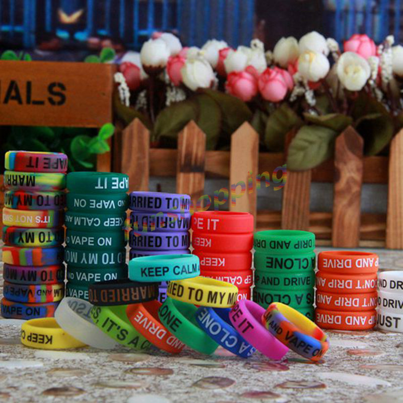 10 pcs / Lot Multi-color Anti- - Vape Band Silicone avaliação e preço
