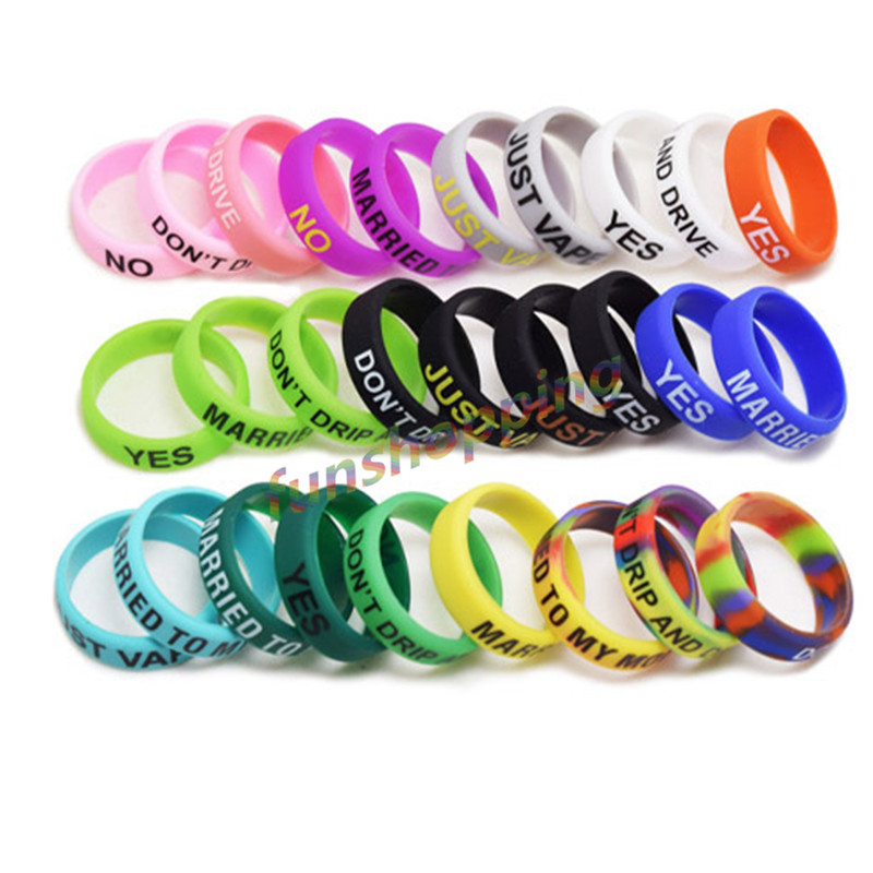 10 pcs / Lot Multi-color Anti- - Vape Band Silicone avaliação e preço