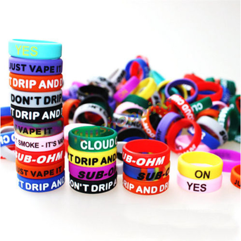 10 pcs / Lot Multi-color Anti- - Vape Band Silicone avaliação e preço