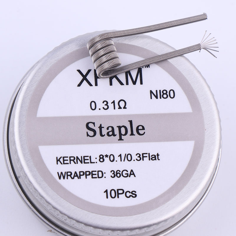 NEW XFKM 10pcs/box NI80 High D - Clapton Wire Pre Built avaliação e preço