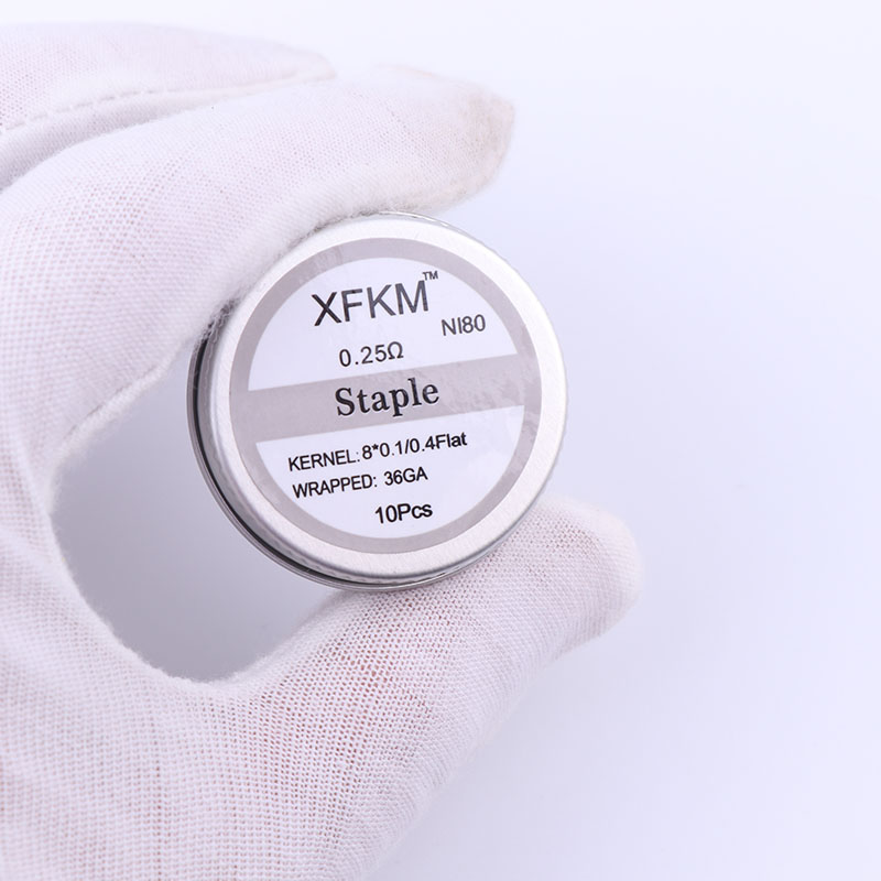 NEW XFKM 10pcs/box NI80 High D - Clapton Wire Pre Built avaliação e preço