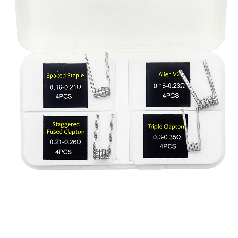16pcs NI80 Fused Clapton Prebu - Clapton Wire Pre Built avaliação e preço