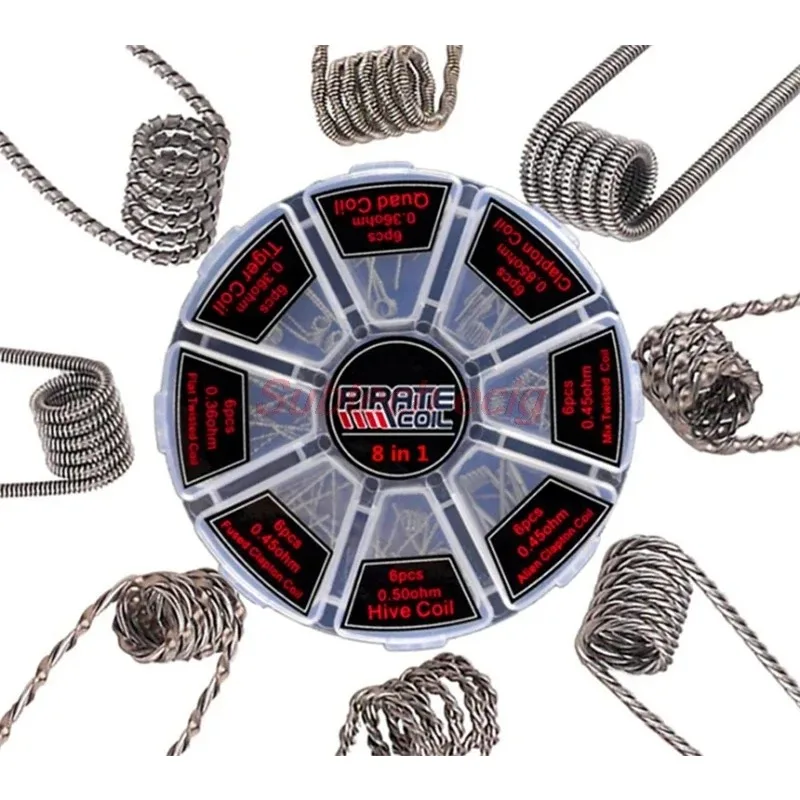 Original Pirate Ni80 8 in 1 Pr - Clapton Wire Pre Built avaliação e preço